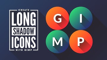 GIMP Tutorial: Flat Icons with Long Shadows