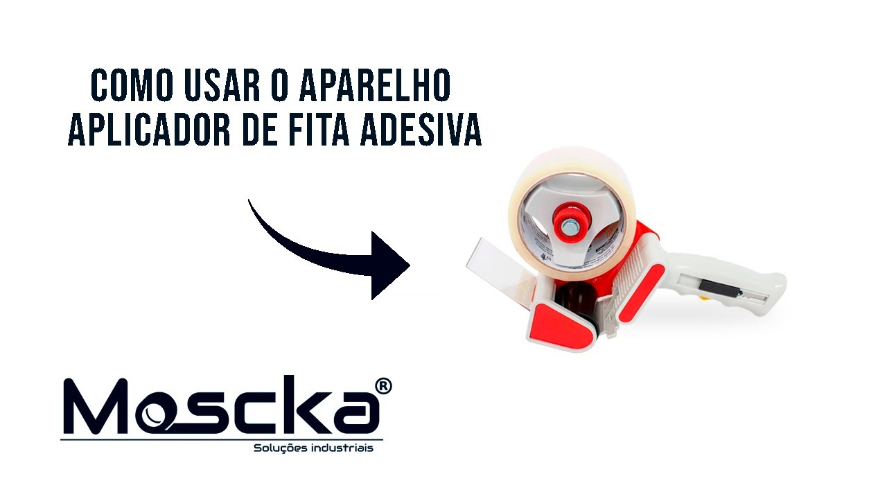 Como usar o aparelho aplicador de fita adesiva - YouTube