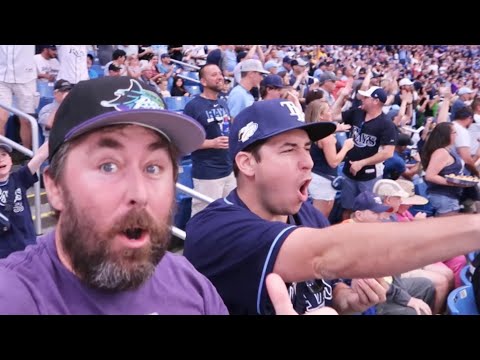 Losing My Mind At The Trop - Tampa Bay Rays Walk Off Win / Healthy Stadium Food & Home Run Record