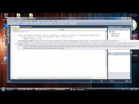 Visual Basic 2010 | Login Tutorial1# | by kryaa