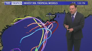 Wednesday 5 pm tropical update: Another system in the Gulf of Mexico as Hurricane Sally comes ashore