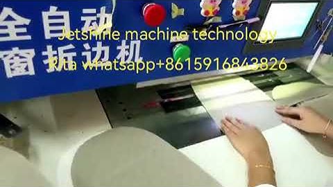 Zipper window folding machine handbag