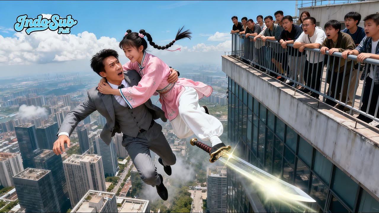 CEO did dorong dari atap—Tak Disangka gadis super terbang di pedang selamatkan dia,teriak: “Suami!”