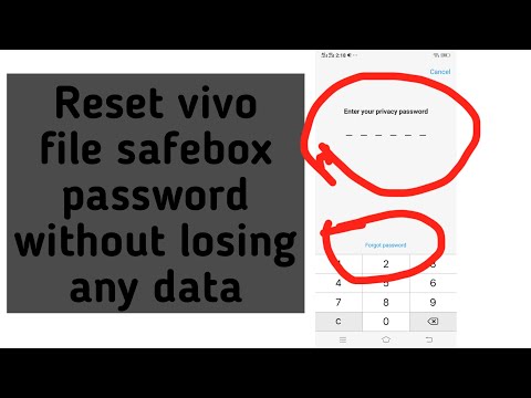 How to Reset file safe box vivo forgot password