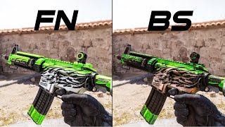 CS2 M4A4 | Full Throttle - Float Comparison