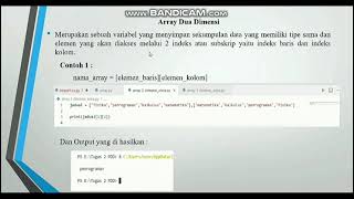 Array pada python