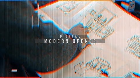 Digital Modern Opener After Effects Templates