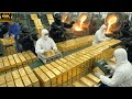 Inside a High-Tech Gold Refining Factory: From Old Smartphones to Pure 24K Gold Bars (Full Process)