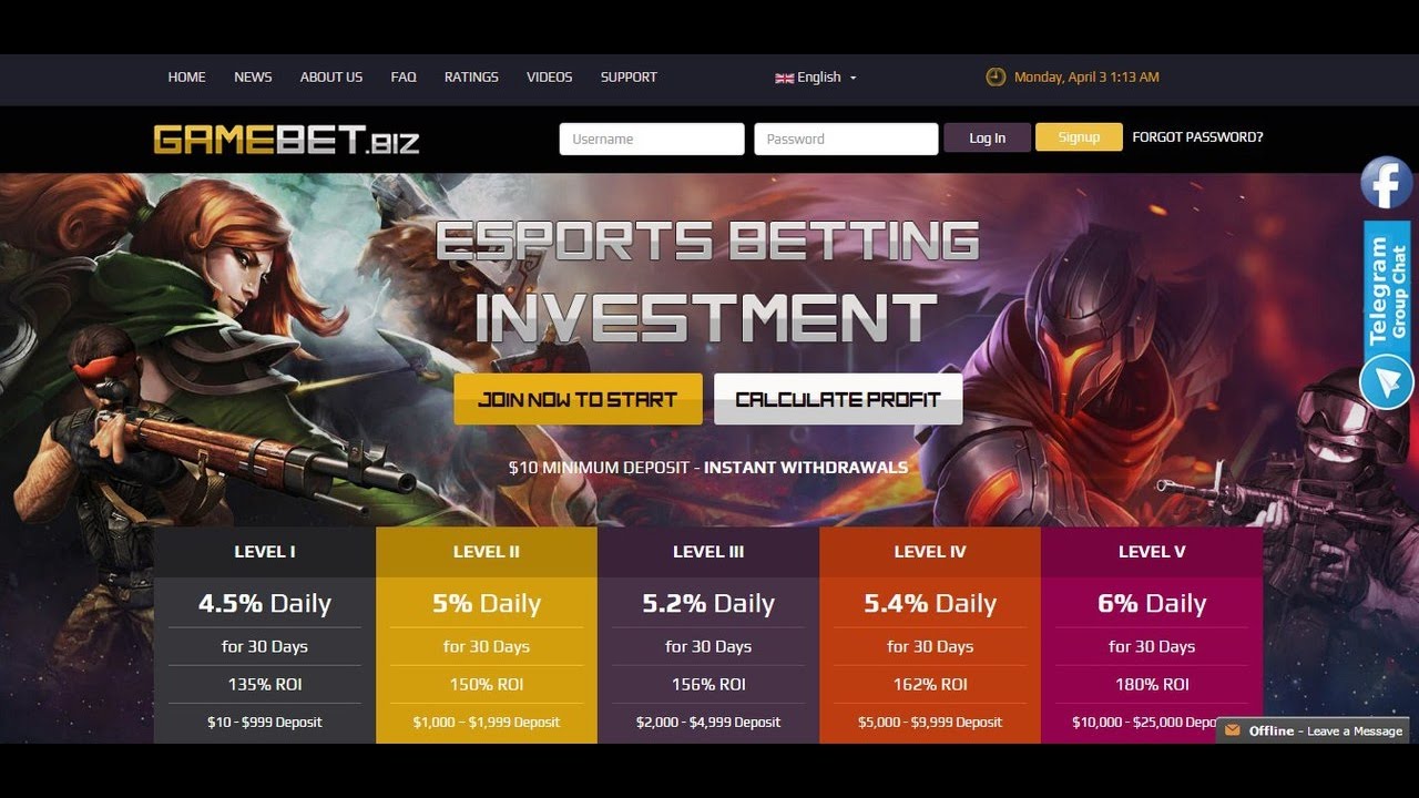 Обзор проекта "Gamebet Esports Investment Solutions LTD" - SCAM