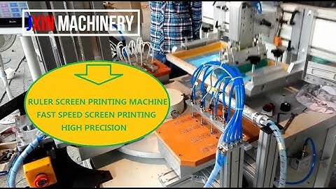 High Precesion Servo Automatic Flat Screen Printing Machine for Stationary Ruler