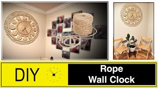 DIY Rope Wall Clock