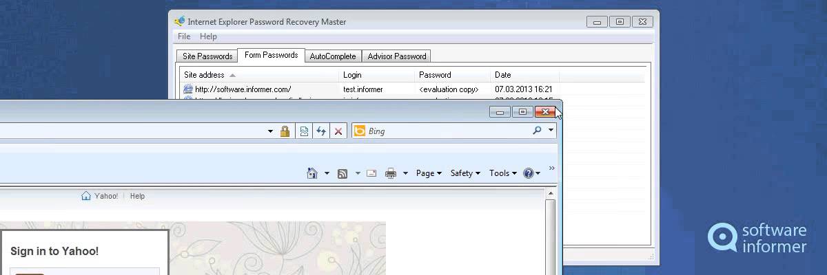 How it works: Internet Explorer Password Recovery Master