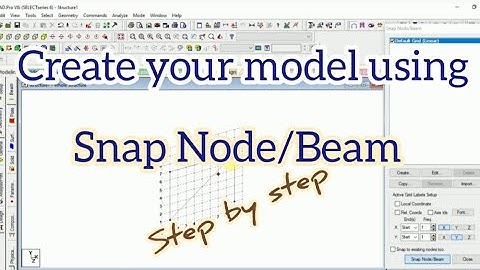 SNAP Node beam staadPro II STAAD PRO HINDI TUTORIAL FOR BEGINNERS