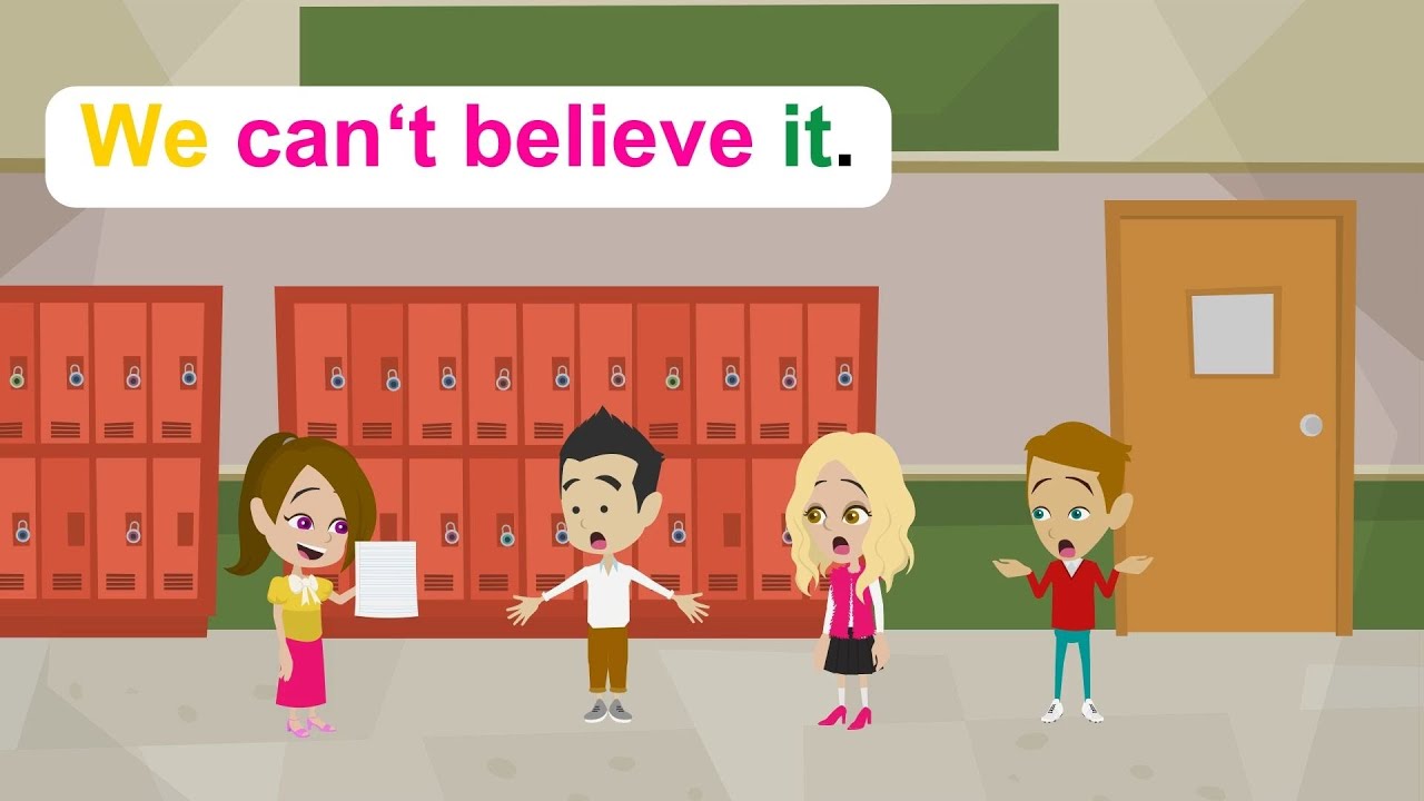 Ella got an A Funny English Animated Story Ella English YouTube