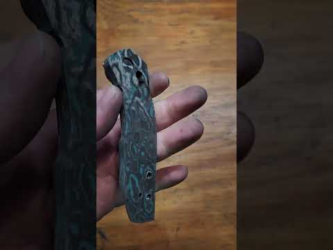 Brittany Blue Knife Scales In Progress..