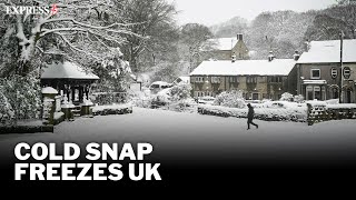 Temperatures Plummet As Cold Snap And Snow Continues To Blanket Uk