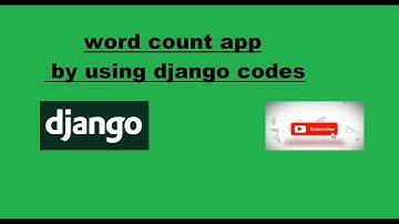 WORD COUNT APP BY USING DJANGO #006