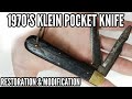 Restoring (and Modifying!) a 50-Year-Old Beat Up Klein Pocket Knife