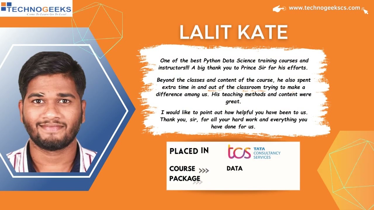 Placed candidates' success stories of Technogeeks Software Training Institute in Year 2022