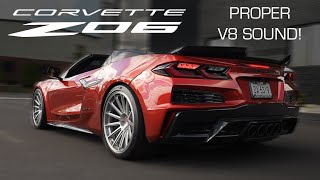 LOUDEST Z06 IN THE WORLD! C8 Corvette Z06 With Full Exhaust + Free Flow Bypass