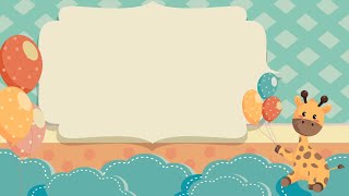 Baby Shower - Free Cartoon Background Loop