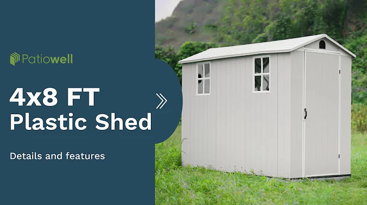 Patiowell 4x8 Plastic Fit-it Storage Shed