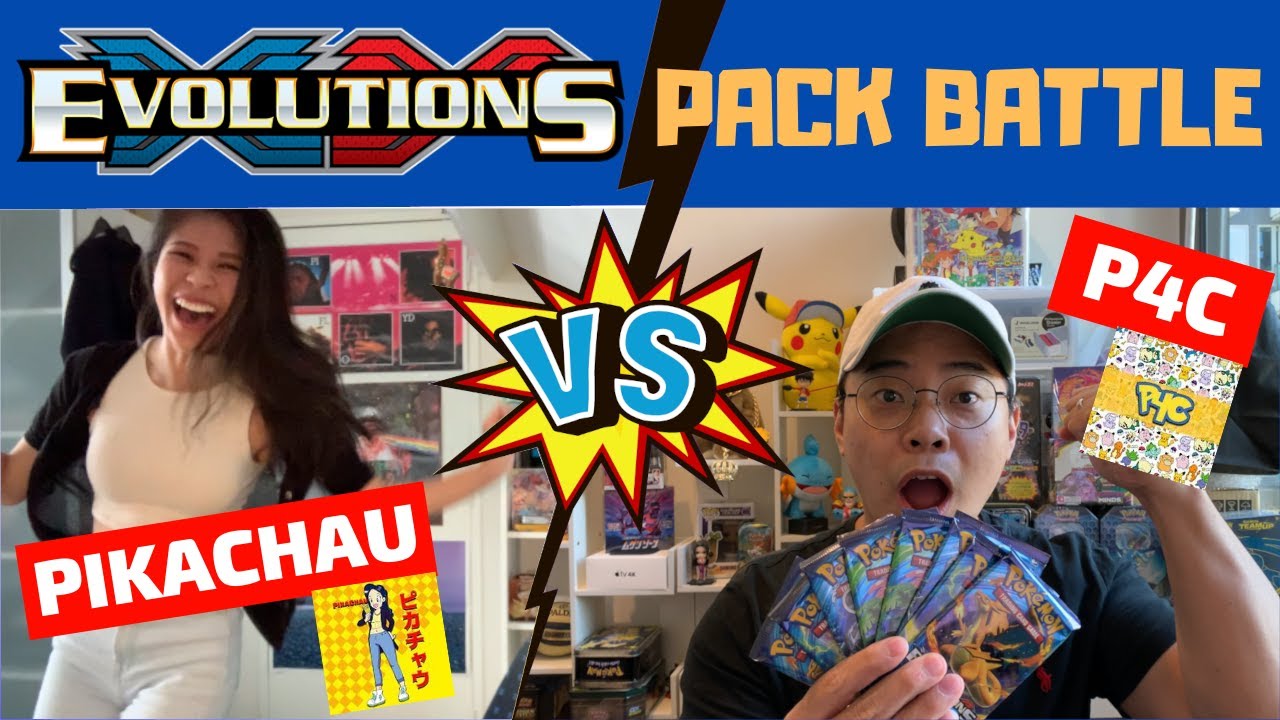 Pokemon XY Evolutions *FIRST EVER PACK BATTLE* with PikaChau