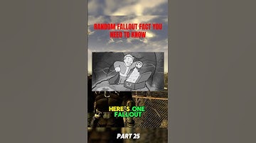 Did you know this fallout fact? #fallout #falloutlore #fallout4 #falloutnewvegas #fallout3 #lore