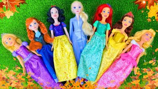 Disney Princess Doll Makeover ~ DIY Miniature Ideas for Barbie - Wig, Dress, Faceup, andMore! DIY