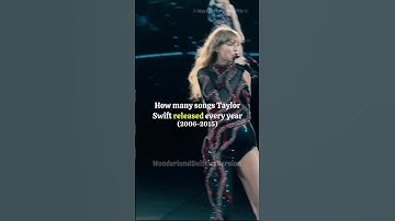 How many songs Taylor Swift released every year (2006-2015) @afterglowswiftie #swiftie #taylorswift