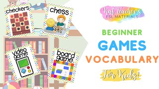 게임하자! 실내 게임 어린이를 위한 초급 ESL 어휘: 어린 학습자를 위한 영어 screenshot 3