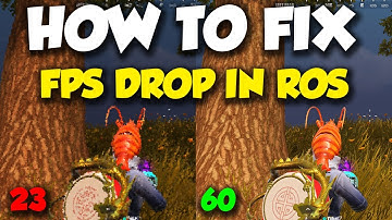 HOW TO IMPROVE FPS AND FIX FPS DROP IN Rules Of Survival!