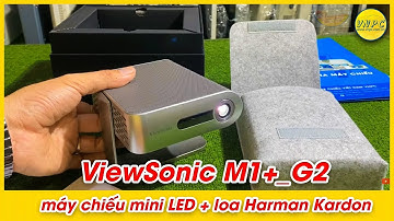 ViewSonic M1+_G2 || Đây mới là máy chiếu mini LED đúng nghĩa || Pin 6h, Wifi, Bluetooth, Loa xịn ️🏆