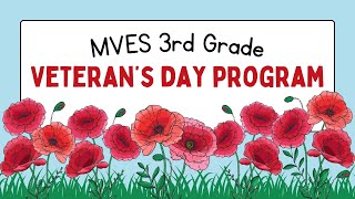 2025 3rd Grade Veteran's Day Program