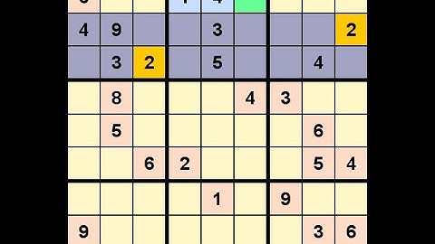 How to Solve Washington Times Sudoku Difficult April 14, 2022