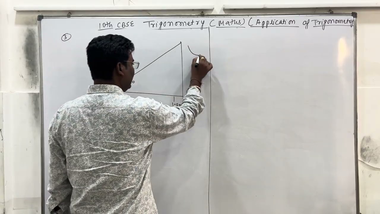 Application of trigonometry solution of exercise 9.1 and it’s example explanation 10th Cbse Maths