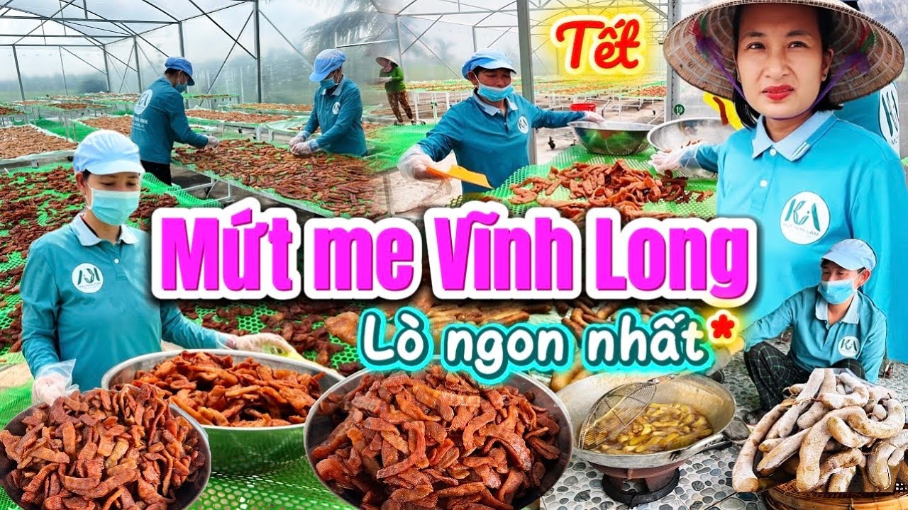 1152. Vĩnh Long - Cách làm mứt Me ngon lên màu đẹp tại lò mứt lớn và sạch đẹp nhất nhì ở Vĩnh Long