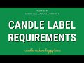 Candle Label Requirements