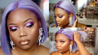 Water colour method Irridescent Lavender hair + makeup 2 in1 | AFSISTER