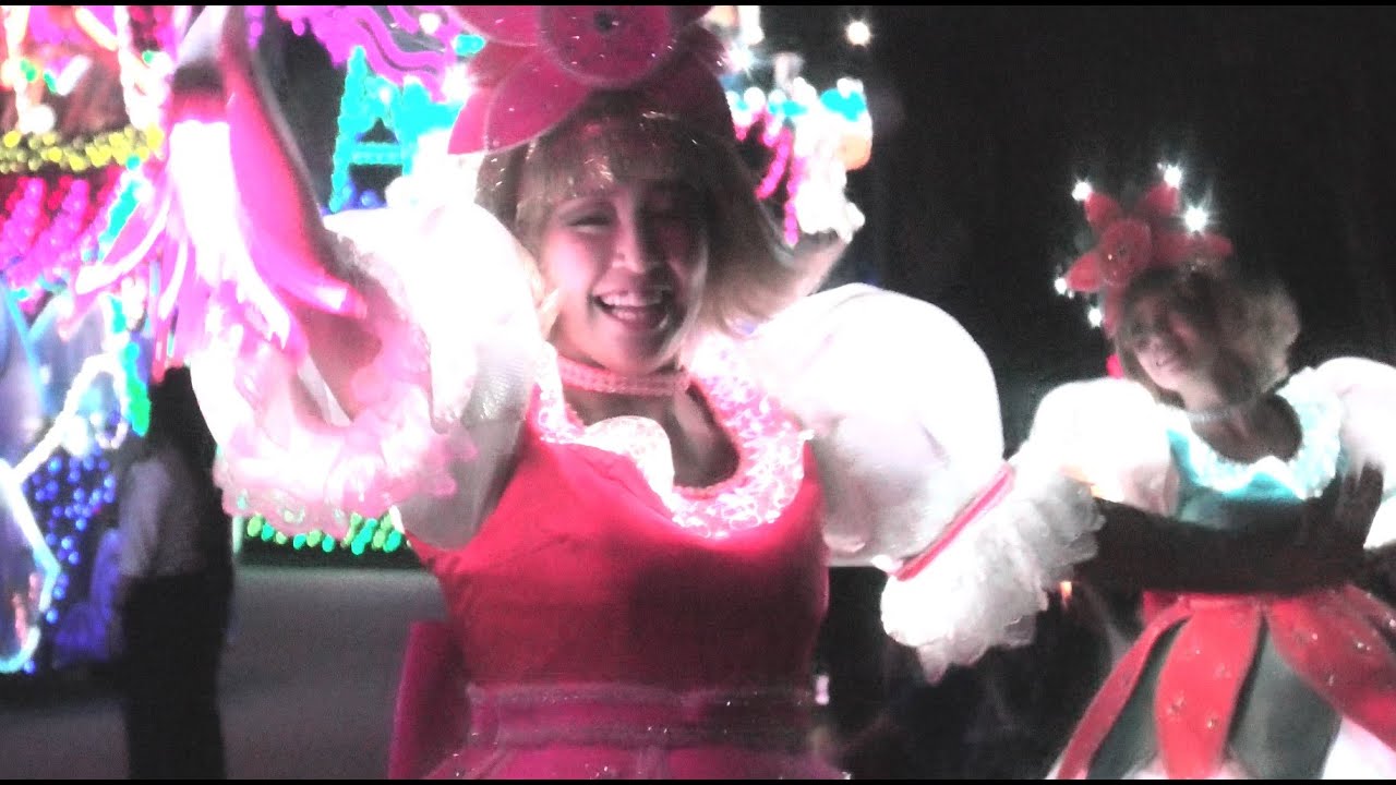 TDL ディズニー・エレクトリカルパレード・ドリームライツ 2023.9  神ダさんみたいなマスクダさんが兵隊ダさん、ハモニのティガーダさんは桃色キッズダさんでご降臨＾＾