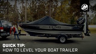 Quick Tip: How to Level Your Boat Trailer