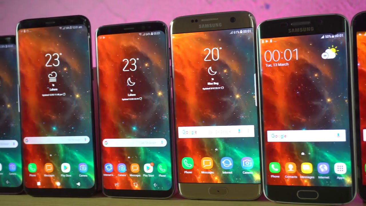 Samsung Galaxy S9 vs S8 vs S7 vs S6 vs S5 vs S4 vs S3 Speed Test 2018