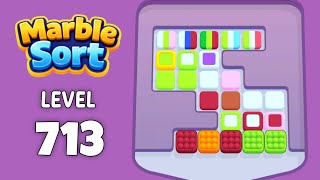 Marble Sort level 713 walkthrough solution 