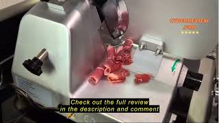 Review Zomagas - Meat Slicer, Meat Slicer Machine for Home and Commercial 210W Frozen Meat and Chees