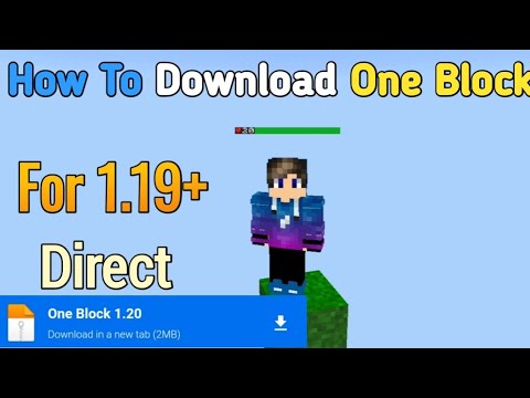 How to Download and Install ONE BLOCK Survival World in Minecraft 1.19 ...