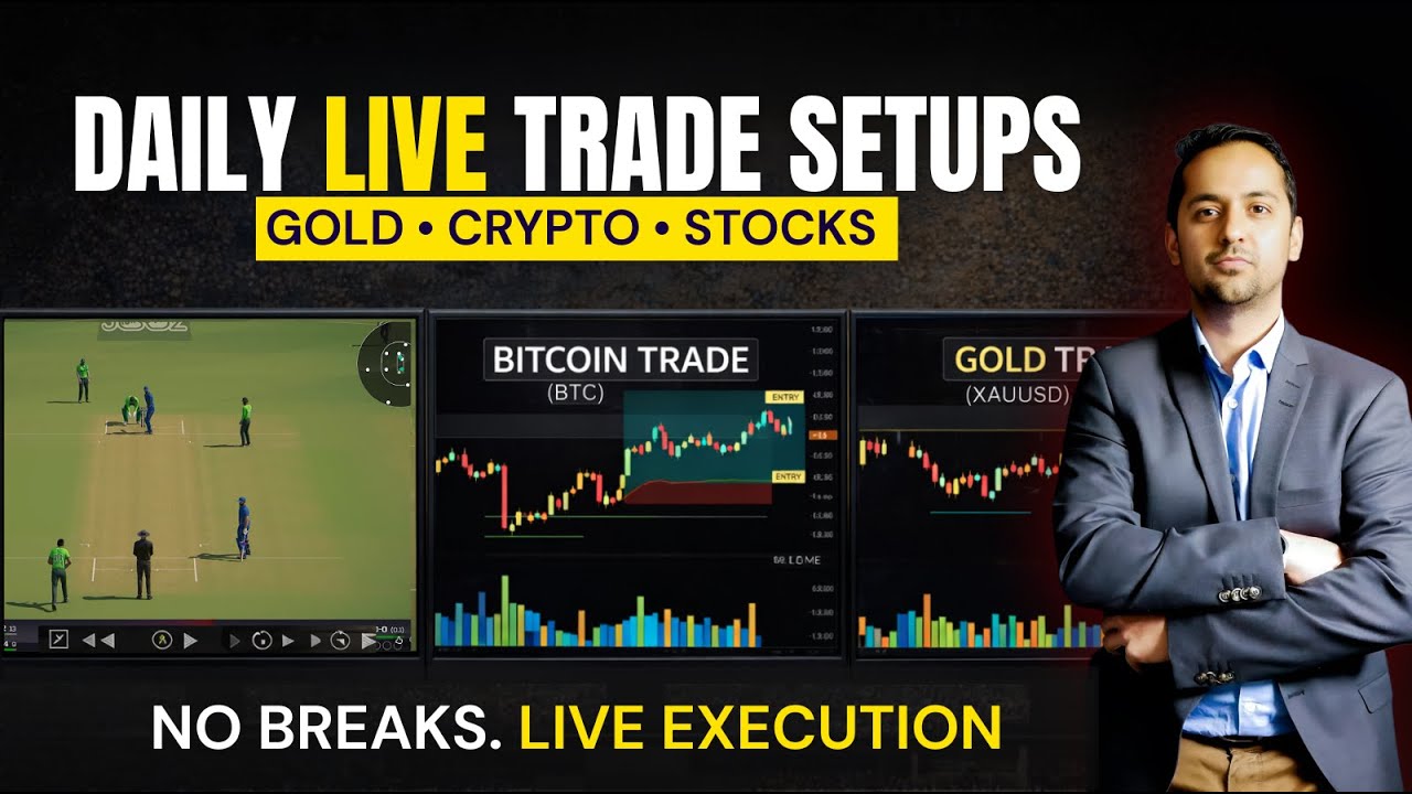 Live Trading Now | Real-Time Bitcoin, Gold & Crypto Trade Setups
