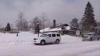 Snowy Drive Through Blowing Rock and Boone, NC