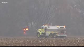 Train derails in Wyoming County