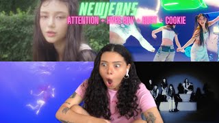 NewJeans (뉴진스) 'Attention' + 'Hype Boy' + 'Hurt' + 'Cookie' MV | REACTION!!