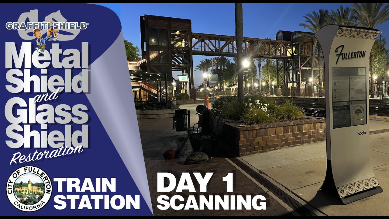 Restoration project at the Fullerton Train Station